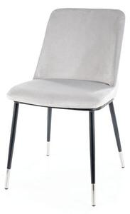 Jídelní židle JALL světle šedá/černá