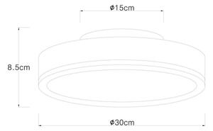 Globo 416080WD1R - LED Stropní svítidlo DORO LED/12W/230V pr. 30 cm