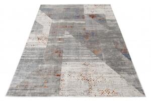 Makro Abra Moderní kusový koberec FEYRUZ DP71A šedý Rozměr: 80x150 cm