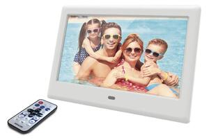 Sencor - Digitální fotorámeček s reproduktorem 230V bílá + dálkové ovládání
