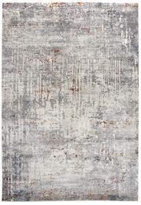 Makro Abra Moderní kusový koberec FEYRUZ S743A Abstraktní šedý Rozměr: 80x150 cm