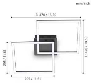 Eglo 75553 - LED Stmívatelný přisazený lustr PALMAVES LED/28W/230V 3000-6500K+DO