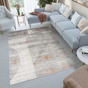 Makro Abra Moderní kusový koberec FEYRUZ DP56A Abstraktní šedý Rozměr: 120x170 cm