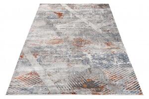 Makro Abra Moderní kusový koberec FEYRUZ S755B Abstraktní světle šedý Rozměr: 80x150 cm