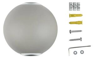 LED Venkovní nástěnné svítidlo LED/6W/230V 3000K IP65 šedá