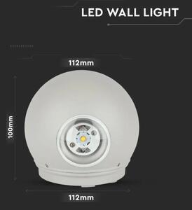 LED Venkovní nástěnné svítidlo LED/6W/230V 3000K IP65 šedá
