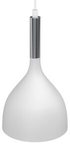 Lustr na lanku NOAK 2xE27/15W/230V bílá/chrom