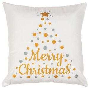 Tutumi Vánoční 3D povlak na polštář Merry Christmas I. 45x45 cm bílý