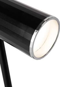 Tafellamp zwart incl. LED 3-staps dimbaar oplaadbaar - Telescoop