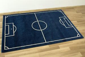 Makro Abra Dětský kusový koberec Emily Kids 2919A Fotbalové hřiště tmavě modrý Rozměr: 200x290 cm