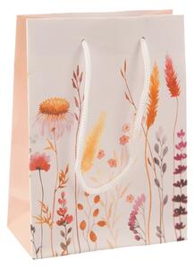 Dárková taška květy 11,5x6x15,5 cm
