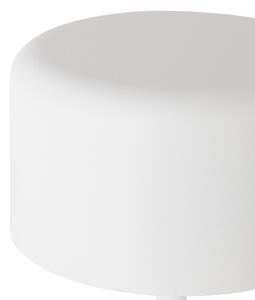 Moderní stolní lampa bílá dobíjecí - Poppie
