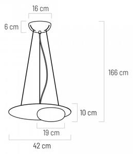 Klausen 111100 - LED Lustr na lanku PETIT LED/12W/230V černá