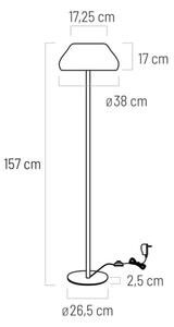 Klausen 107013 - LED Stojací lampa PADDY LED/18W/230V bílá