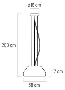 Klausen 111097 - LED Lustr na lanku PADDY LED/24W/230V bílá