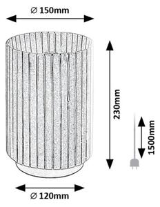 RABALUX 74212 Revan stolní lampička D150mm 1xE27 černá, šedá
