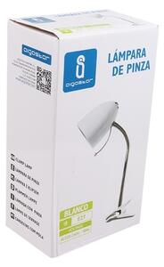 Aigostar - Stolní lampa s klipem 1xE27/11W/230V bílá/chrom