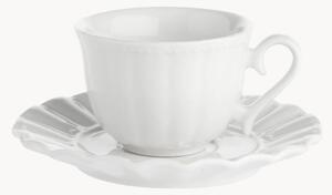 Sada porcelánových šálků na espresso's podšálky Ducale, 12 dílů