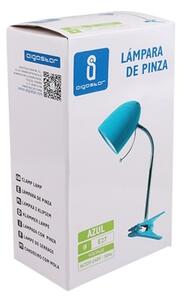 Aigostar - Stolní lampa s klipem 1xE27/11W/230V modrá/chrom