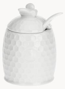 Porcelánová cukřenka se lžičkou Aperegina