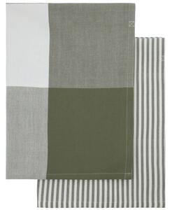 House Doctor Sada bavlněných utěrek Cook Olive Green - 2 ks HD359 3
