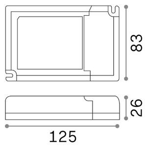Ideal lux Pro 247854 LED PANEL DRIVER 1-10V 42W 1000mA příslušenství - ovladač