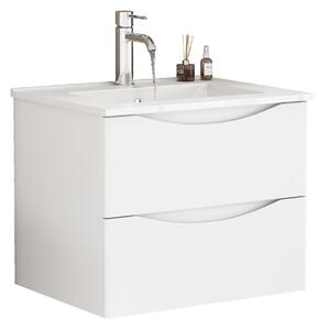 Závěsná skříňka pod umyvadlo Houseland Bravio 60 cm bílá