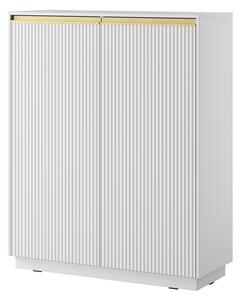 Piaski Komoda Royal II 104 cm KW bílá/zlatá