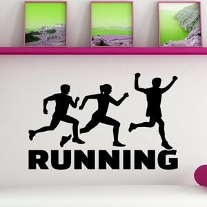 Živá Zeď Samolepka Running Barva: černá