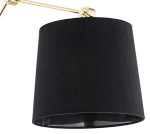 Argon 4898 - Nástěnná lampa ZAKYNTOS PLUS 1xE27/15W/230V černá/zlatá
