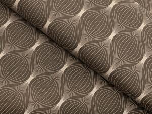 Biante Bavlněný povlak na polštář Sandra SA-445 Hnědé designové vlnky 30 x 50 cm