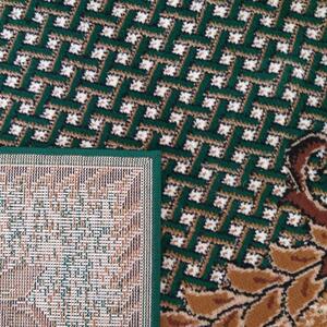 Makro Abra Kusový koberec BCF Alfa 01 Květy zelený Rozměr: 100x190 cm