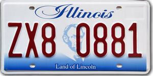 Americká SPZ Illinois Lincoln new