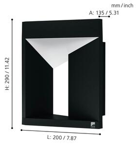 Eglo 98748 - LED Venkovní nástěnné svítidlo NEMBRO LED/10W/230V IP54