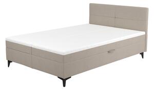 Béžová postel boxspring MARY 160x200 cm