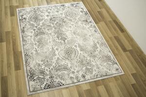 Makro Abra Moderní kusový koberec Versage 2301A bílý / černý Rozměr: 120x170 cm