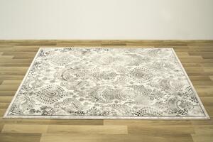 Makro Abra Moderní kusový koberec Versage 2301A bílý / černý Rozměr: 140x190 cm