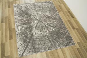 Makro Abra Moderní kusový koberec Versage 2642A Pařez stromu šedý Rozměr: 120x170 cm