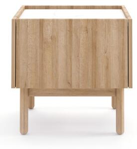 Piaski Noční stolek Boho La 50 cm dub riviéra/bílý mramor