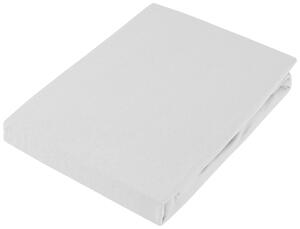 ELASTICKÉ PROSTĚRADLO, žerzej, barvy stříbra, 180/200 cm Esposa - Prostěradla