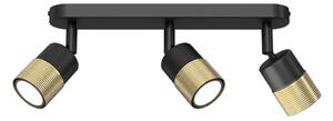 Bodové svítidlo MIZU 3xGU10/8W/230V černá/mosaz