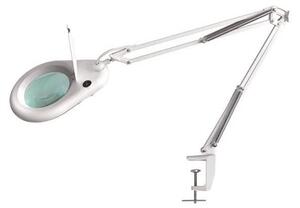 LED Stolní lampa s lupou LED/9W/230V bílá/chrom
