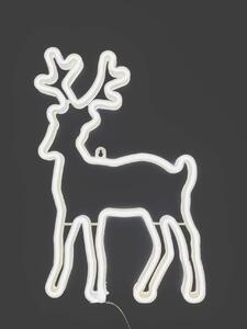 Vánoční LED závěsná dekorace, sob, 41cm, různé barvy na výběr Barva: Studená bílá