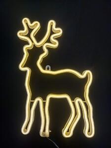 Vánoční LED závěsná dekorace, sob, 41cm, různé barvy na výběr Barva: Teplá bílá