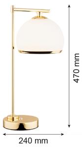 Argon 8120 - Stolní lampa MARBELLA 1xE27/15W/230V mosaz