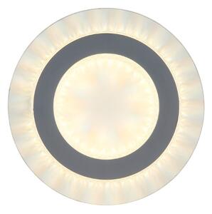 GLOBO 48042-12W JAYDEN stropní svítidlo D200mm LED 12W 1400/470lm 3000+4000+6500K bílá, křišťálový efekt