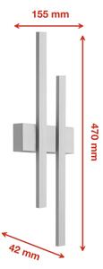 Telefunken 313204TF - LED Venkovní nástěnné svítidlo 2xLED/4W/230V IP44