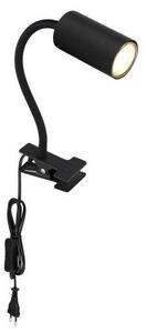 Globo 57911KB - Flexibilní lampa s klipem ROBBY 1xGU10/25W/230V černá