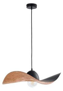 Lustr na lanku KAPELLO 1xE27/60W/230V pr. 55 cm černá/měděná
