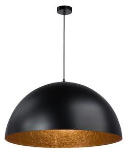 Lustr na lanku SFERA 1xE27/60W/230V pr. 50 cm černá/měděná